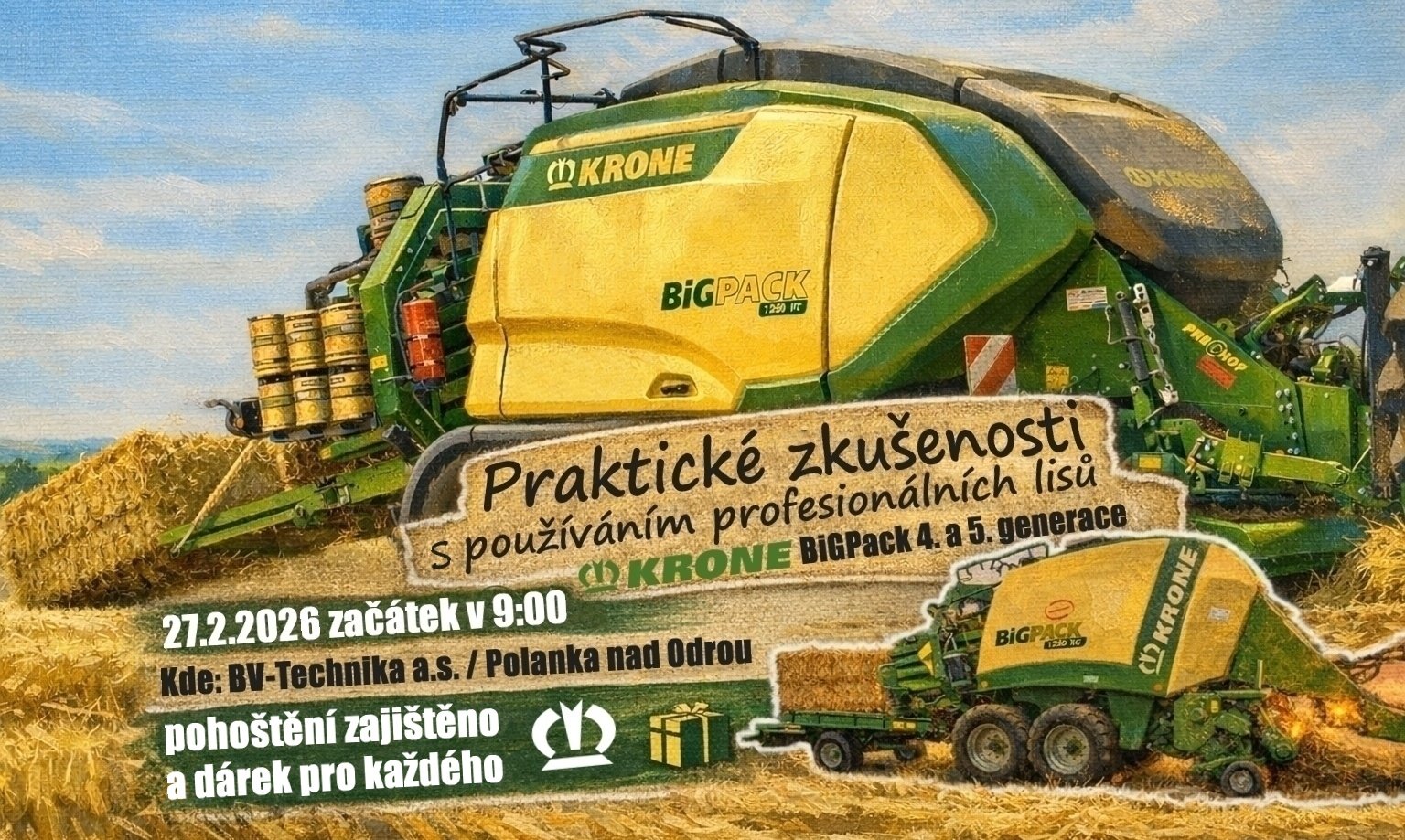       
          Školení obsluh KRONE lisů BigPack 4. a 5. generace
      